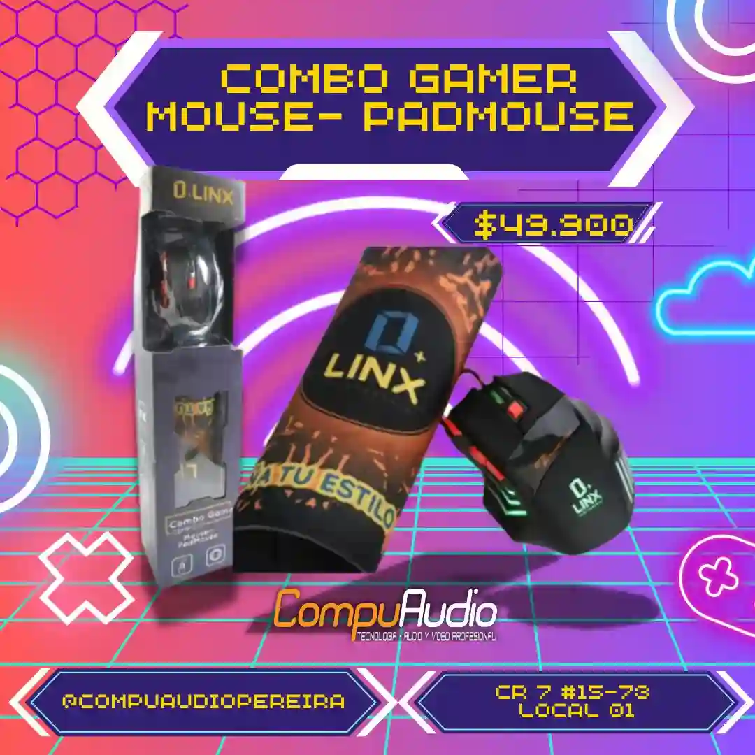 Combo Gamer Mouse Padmouse